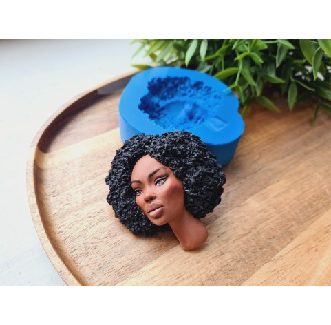 Silicone mold, Doll face, style 60, ~ 6.5*7 cm, H:2 cm