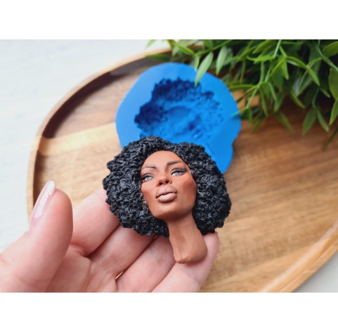 Silicone mold, Doll face, style 60, ~ 6.5*7 cm, H:2 cm