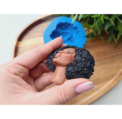 Silicone mold, Doll face, style 60, ~ 6.5*7 cm, H:2 cm