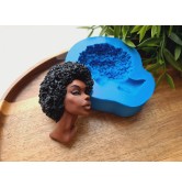 Silicone mold, Doll face, style 61, ~ 5.5*7.1 cm, H:2.1 cm