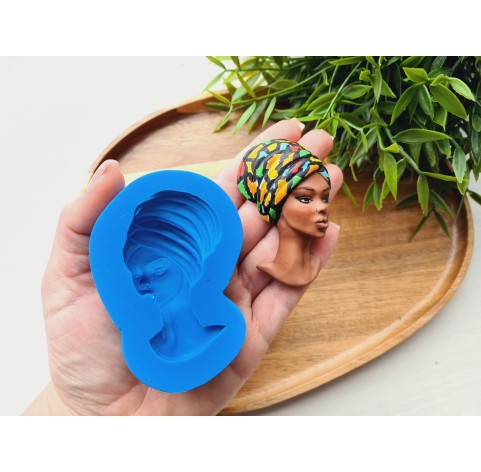 Silicone mold, Doll face, style 62, ~ 4.5*7 cm, H:1.8 cm