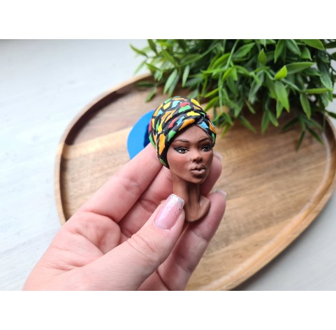 Silicone mold, Doll face, style 62, ~ 4.5*7 cm, H:1.8 cm