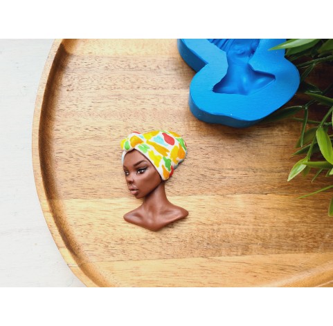 Silicone mold, Doll face, style 63, ~ 3.7*5.4 cm, H:1.4 cm