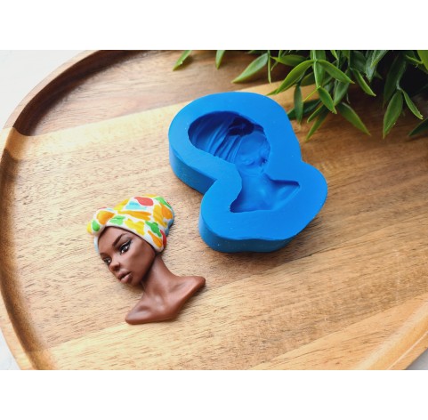 Silicone mold, Doll face, style 63, ~ 3.7*5.4 cm, H:1.4 cm