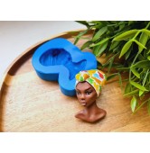 Silicone mold, Doll face, style 63, ~ 3.7*5.4 cm, H:1.4 cm