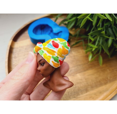 Silicone mold, Doll face, style 63, ~ 3.7*5.4 cm, H:1.4 cm