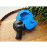 Silicone mold, Doll face, style 65, ~ 4.6*6.2 cm, H:1.5 cm