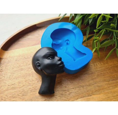 Silicone mold, Doll face, style 65, ~ 4.6*6.2 cm, H:1.5 cm