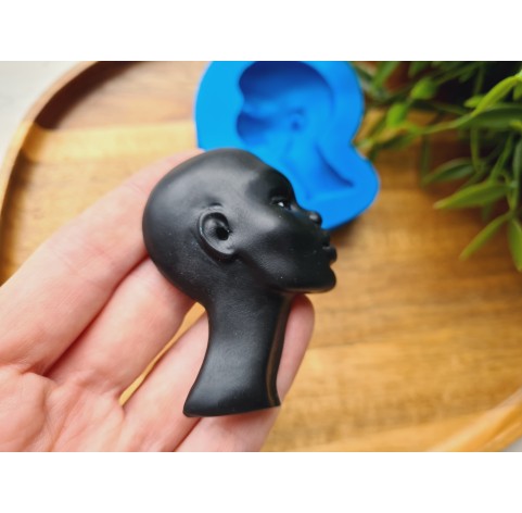 Silicone mold, Doll face, style 65, ~ 4.6*6.2 cm, H:1.5 cm