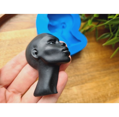 Silicone mold, Doll face, style 65, ~ 4.6*6.2 cm, H:1.5 cm