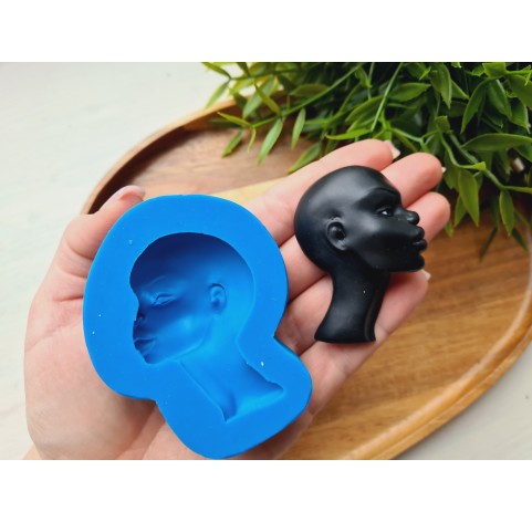 Silicone mold, Doll face, style 65, ~ 4.6*6.2 cm, H:1.5 cm