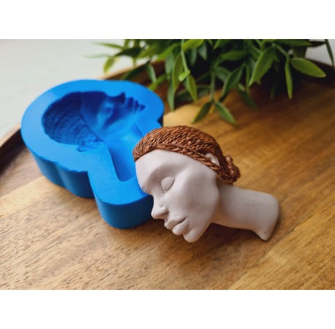Silicone mold, Doll face, style 67, ~ 5*7 cm, H:1.5 cm
