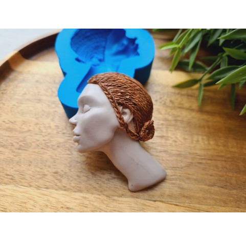 Silicone mold, Doll face, style 67, ~ 5*7 cm, H:1.5 cm
