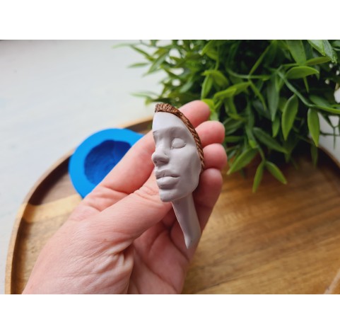 Silicone mold, Doll face, style 67, ~ 5*7 cm, H:1.5 cm