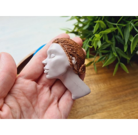 Silicone mold, Doll face, style 67, ~ 5*7 cm, H:1.5 cm