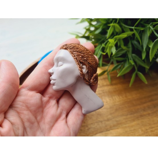 Silicone mold, Doll face, style 67, ~ 5*7 cm, H:1.5 cm
