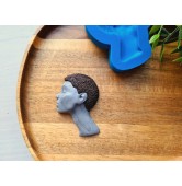 Silicone mold, Doll face, style 68, ~ 5*7.2 cm, H:1.4 cm