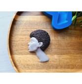 Silicone mold, Doll face, style 69, ~ 5.6*7.8 cm, H:1.5 cm