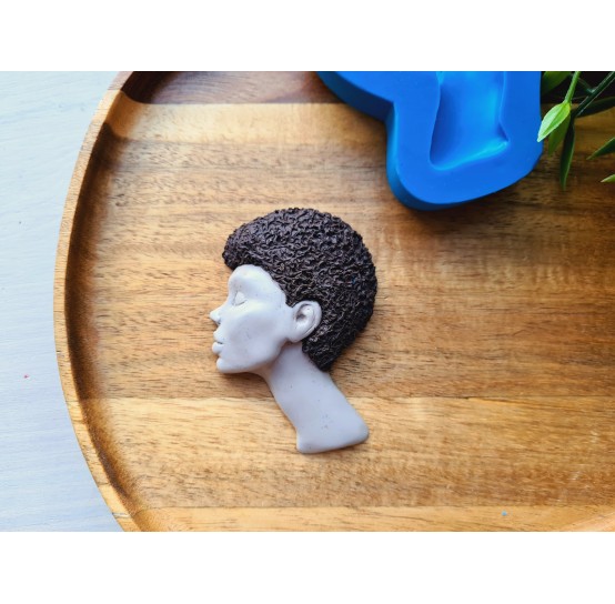 Silicone mold, Doll face, style 69, ~ 5.6*7.8 cm, H:1.5 cm