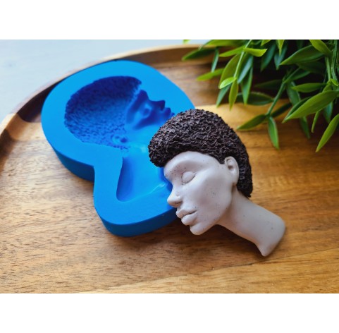 Silicone mold, Doll face, style 69, ~ 5.6*7.8 cm, H:1.5 cm