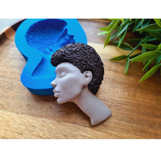 Silicone mold, Doll face, style 69, ~ 5.6*7.8 cm, H:1.5 cm