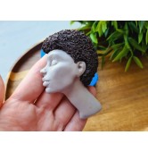 Silicone mold, Doll face, style 69, ~ 5.6*7.8 cm, H:1.5 cm