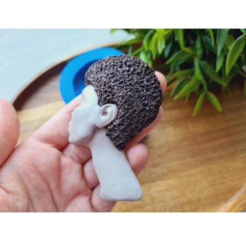 Silicone mold, Doll face, style 69, ~ 5.6*7.8 cm, H:1.5 cm
