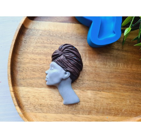 Silicone mold, Doll face, style 70, ~ 5.4*8.4 cm, H:1.6 cm