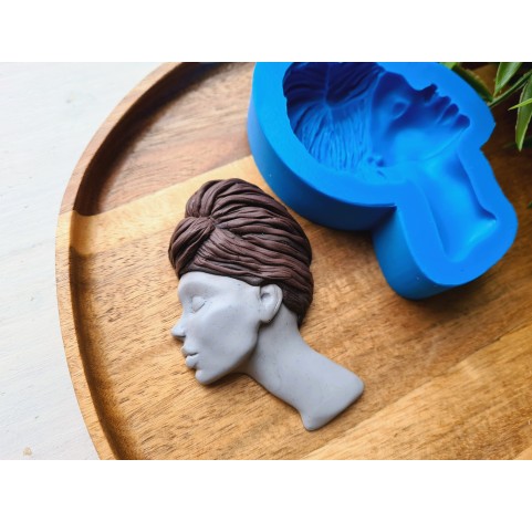 Silicone mold, Doll face, style 70, ~ 5.4*8.4 cm, H:1.6 cm
