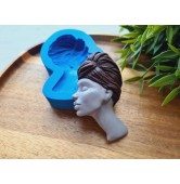 Silicone mold, Doll face, style 70, ~ 5.4*8.4 cm, H:1.6 cm