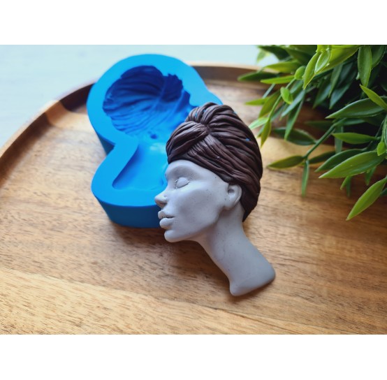Silicone mold, Doll face, style 70, ~ 5.4*8.4 cm, H:1.6 cm