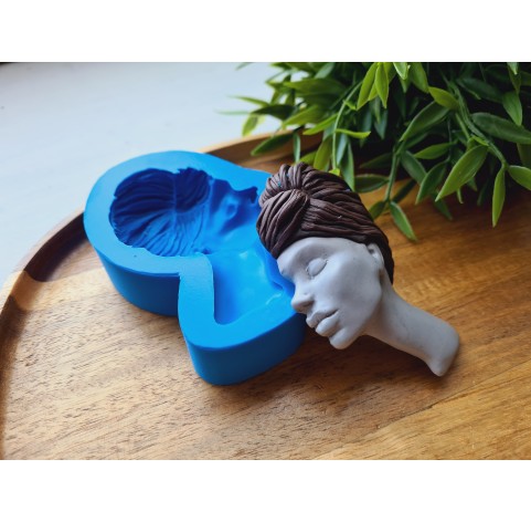 Silicone mold, Doll face, style 70, ~ 5.4*8.4 cm, H:1.6 cm