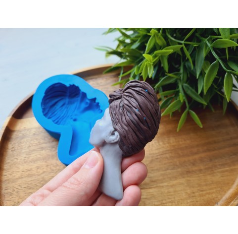 Silicone mold, Doll face, style 70, ~ 5.4*8.4 cm, H:1.6 cm