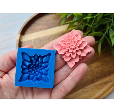 Silicone mold, Flower, style 4, ~ 3.3 cm, H:1.4 cm