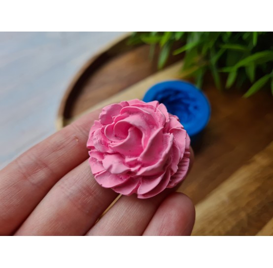 Silicone mold, Rose, style 9, ~ Ø 3.4 cm, H:2.2 cm