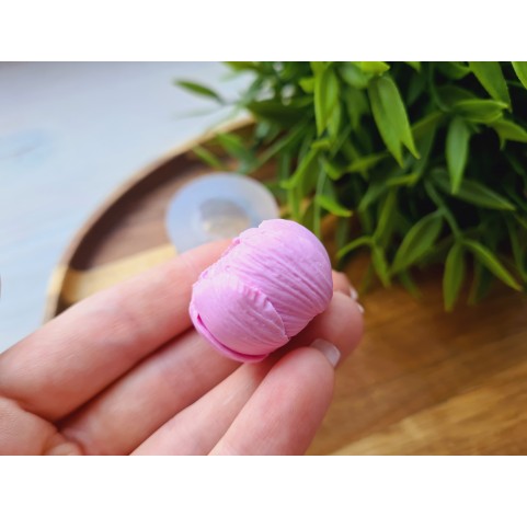 Silicone mold, Peony, style 1, large, ~ Ø 2.8 cm, H:2 cm