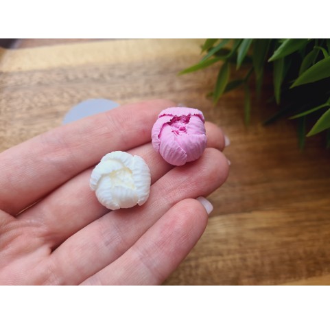 Silicone mold, Peony, style 3, small, ~ Ø 1.7 cm, H:1.5 cm