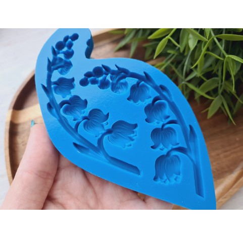 Silicone mold, Lily of the valley, ~ 3.3*9.4 cm, H:0.5 cm