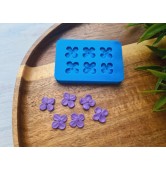 Silicone mold, Lilac, style 2, 6 elements, ~ Ø 1.1 cm, H:0.2 cm