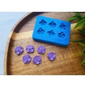 Silicone mold, Lilac, style 3, 6 elements, ~ Ø 1.3 cm, H:0.4 cm