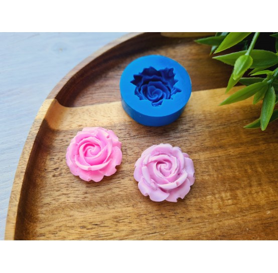 Silicone mold, Rose, style 11, ~ Ø 2.6 cm, H:1 cm