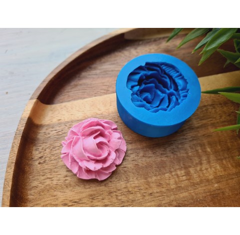 Silicone mold, Rose, style 9, ~ Ø 3.4 cm, H:2.2 cm