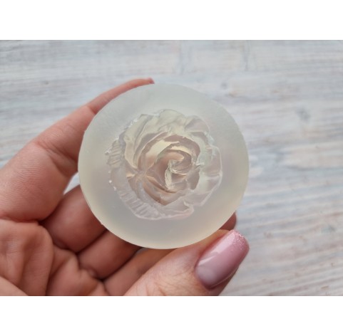 Silicone mold, Rose, style 9, ~ Ø 3.4 cm, H:2.2 cm