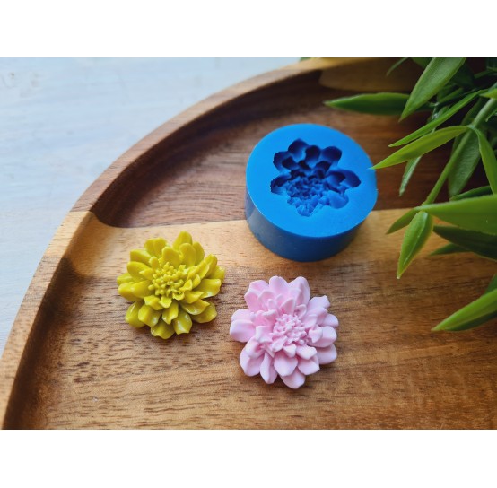 Silicone mold, Flower, style 7, ~ Ø 2.3 cm, H:0.8 cm