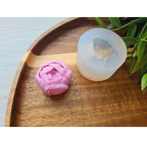 Silicone mold, Peony, style 1, large, ~ Ø 2.8 cm, H:2 cm