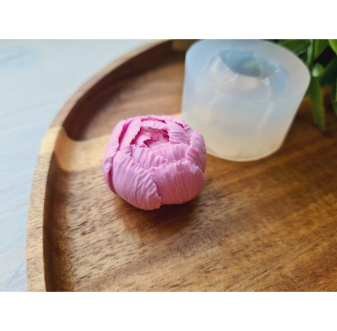 Silicone mold, Peony, style 1, large, ~ Ø 2.8 cm, H:2 cm