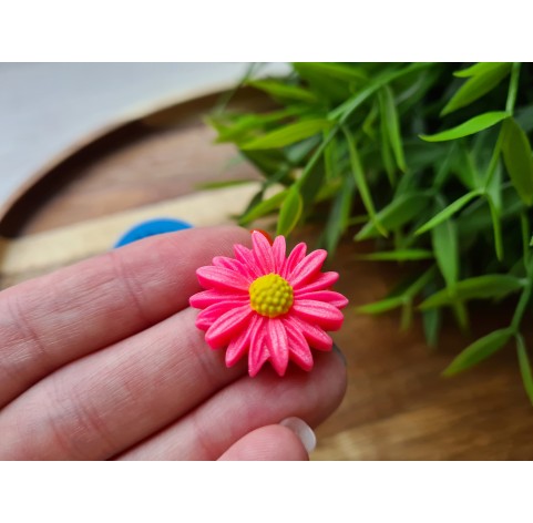 Silicone mold, Daisy, style 2, ~ Ø 2.4 cm, H:0.6 cm