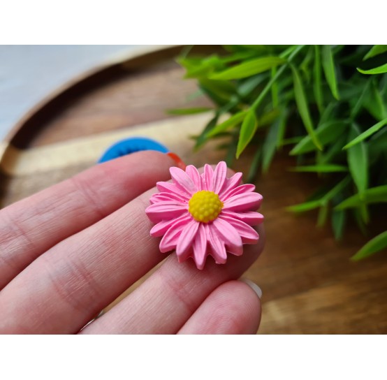 Silicone mold, Daisy, style 2, ~ Ø 2.4 cm, H:0.6 cm