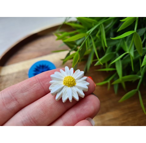 Silicone mold, Daisy, style 2, ~ Ø 2.4 cm, H:0.6 cm