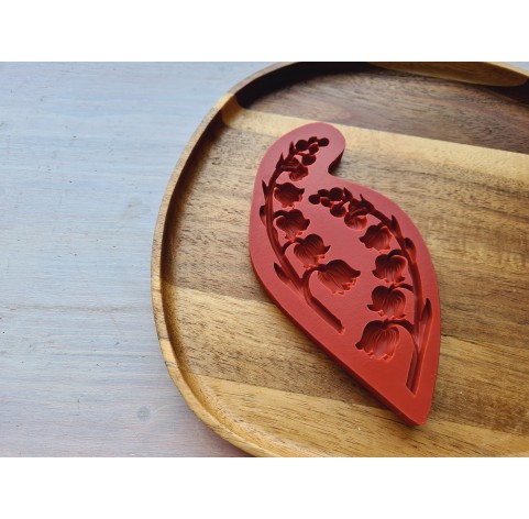 Silicone mold, Lily of the valley, style 1, ~ 3.3*9.4 cm, H:0.5 cm